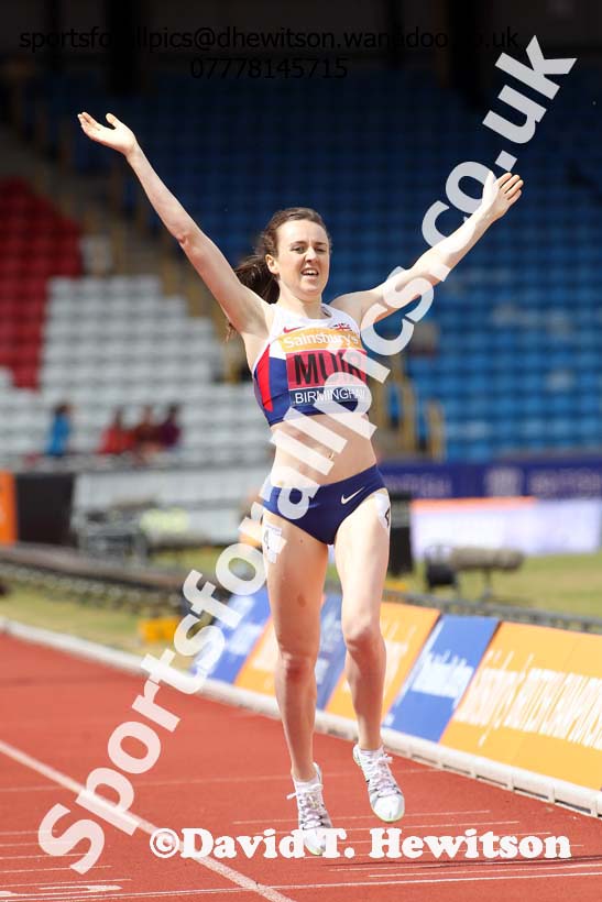 Womens 1500 metres, Sainsbury's British Champs, Alexander Stadium, Birmingham. Photo: David T. Hewitson/Sprts for All Pics